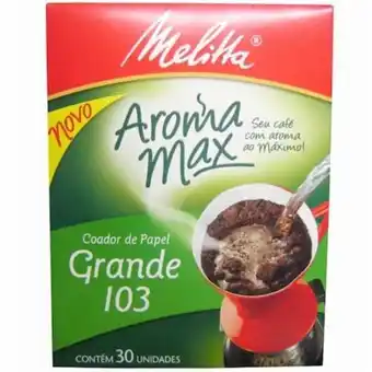 Atacado Máximo Filtro de papel melitta 103 30un oferta