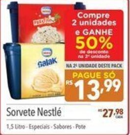 Supermercados Condor Sorvete Nestlé 1.5L oferta