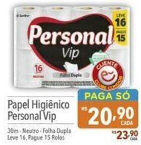 Supermercados Condor Papel Higiênico Personal Vip 30m oferta