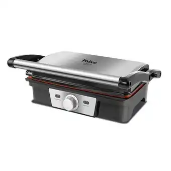Casa e Vídeo Grill philco pgr19pi inox antiaderente redstone 1500w oferta