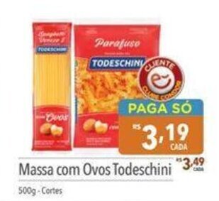 Supermercados Condor Massa com Ovos Todeschini 500g oferta