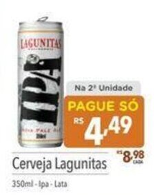 Supermercados Condor Cerveja Lagunitas 350ml Ipa lata oferta