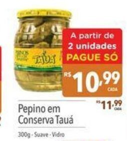 Pepino em Conserva Tauá 300g