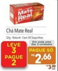 Supermercados Condor Chá Mate Real 32g oferta