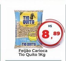 Tonin Superatacado Feijão carioca tio quito 1kg oferta
