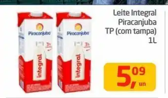 Tenda Atacado Leite integral piracanjuba 1l oferta