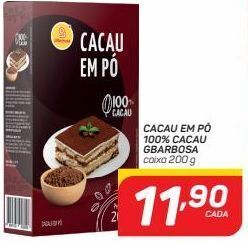 GBarbosa Cacau em pó 100%cacau gbarbosa 200g oferta