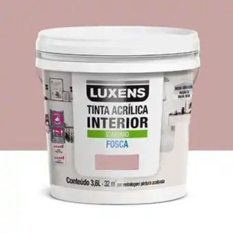Leroy Merlin Tinta acrílica fosca standard interior flor de malva 3,6 l luxens oferta