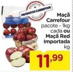 Carrefour Maçã Carrefour 1kg ou Maçã Red Importada 1kg oferta