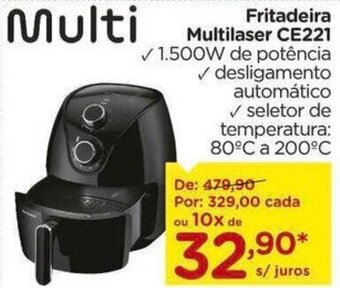Carrefour Fritadeira Multilaser CE221 oferta