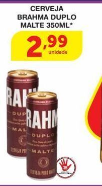 Cerveja brahma duplo malte 350ml*