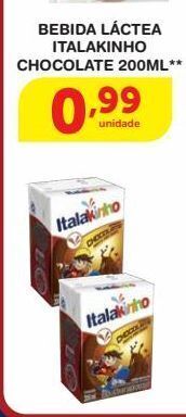 Roldão Bebida láctea italakinho chocolate 200ml** oferta