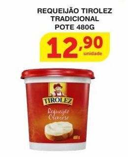 Roldão Requeijão tirolez tradicional pote 480g oferta