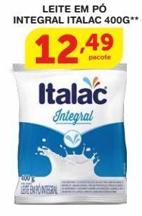Roldão Leite em pó integral italac 400g** oferta