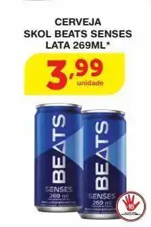 Roldão Cerveja skol beats senses lata 269ml* oferta