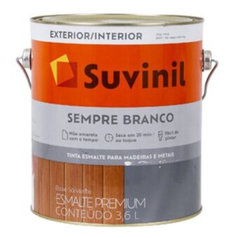 Leroy Merlin Esmalte brilhante sempre branco 3,6l suvinil oferta