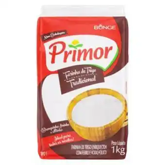 Farinha de trigo primor plástica 1kg