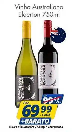 Delta Supermercados Vinho australiano elderton oferta