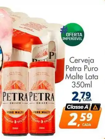 Delta Supermercados Cerveja petra puro malte lata oferta