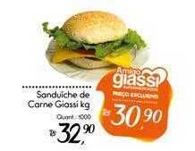 Giassi Supermercados Sanduiche de carne giassi kg oferta