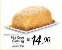 Giassi Supermercados Pão cuca giassi kg oferta