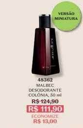 O Boticário Malbec desodorante colônia oferta
