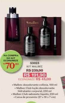 O Boticário Kit malbec oferta