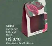 Envelope caixa m mâes