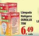 Supermercados Unidos Lâmpada halógena ourolux 70w oferta