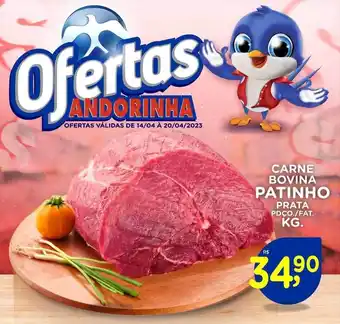 Andorinha Hipermercado Carne bovina patinho prata oferta
