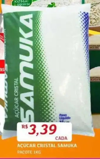 Assaí Atacadista Açúcar Cristal Samuka 1kg oferta