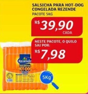 Assaí Atacadista Salsicha Para Hot Dog Congelada Rezende 5kg oferta