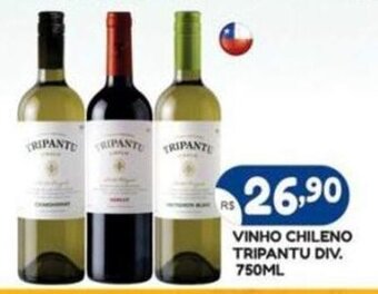 Bramil Supermercados Vinho Chileno Tripantu div. 750ml oferta