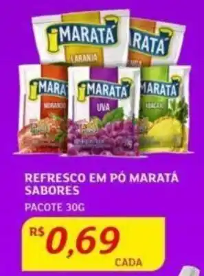 Assaí Atacadista Refresco em pó Maratá Sabores 30g oferta