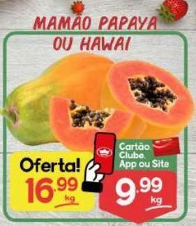 Supermercados Princesa Mamão papaya ou hawai oferta
