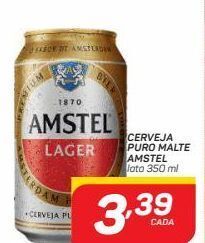 GBarbosa Cerveja puro malte amstel 350ml oferta