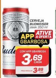 GBarbosa Cerveja budweiser 350ml oferta