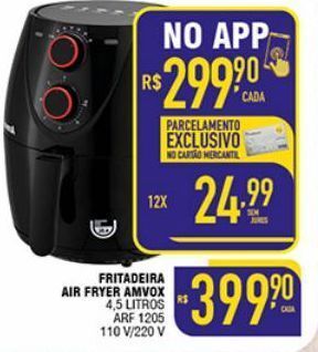 Mercantil Rodrigues Fritadeira amvox 4,5l oferta