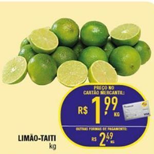 Mercantil Rodrigues Limão-taiti kg oferta