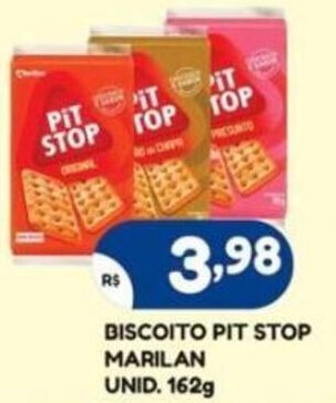 Bramil Supermercados Biscoito Pit Stop Marilan Unid. 162g oferta