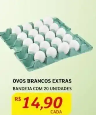 Assaí Atacadista Ovos Brancos Extras 20 unidades oferta