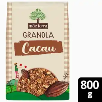 Granola mãe terra 800g cacau nibs