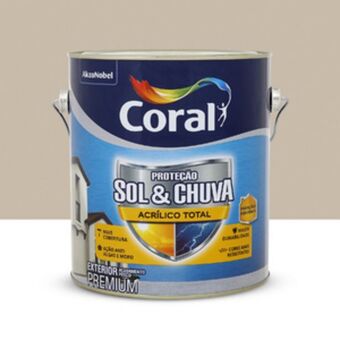 Leroy Merlin Tinta acrílica fosca proteção sol & chuva premium exterior bronze lenda 3,6 l coral oferta