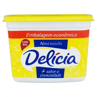Margarina com sal delícia + sabor e cremosidade pote 1kg embalagem econômica