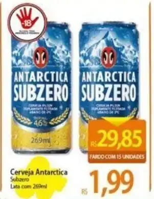 Atacadão Cerveja Antarctica Subzero 269ml oferta