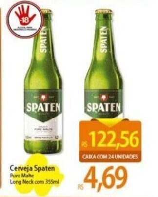 Atacadão Cerveja Spaten 355ml oferta