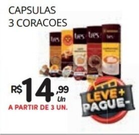 Supermercado Vitorino Cápsulas 3 Corações oferta
