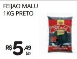 Feijão Malu 1kg Preto