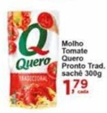 Rossi Supermercado Molho Tomate Quero Pronto Trad. 300g oferta