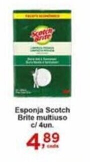 Rossi Supermercado Esponja Scotch Brite Multiuso c/4un. oferta